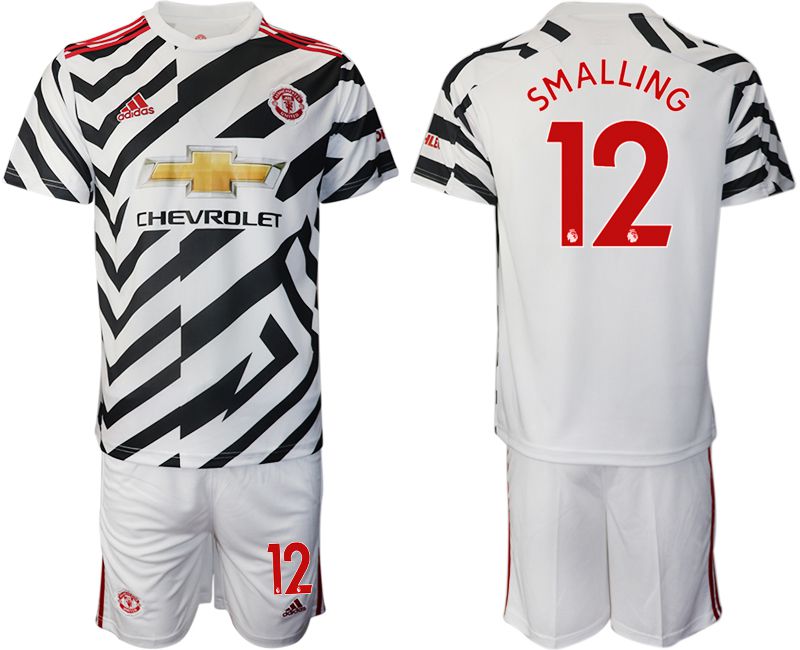 Men 2020-2021 club Manchester united away #12 white Soccer Jerseys